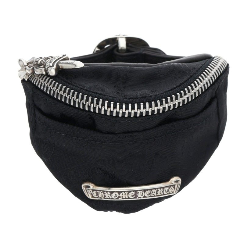 クロムハーツ Chrome Hearts   WRISTHER SNAT PACK スナットパックウォレットブレスレット(黒いこと 総掛け目57.61g)【224062】【聞き入れる15】【小物】【中古】bb379#rinkan*S