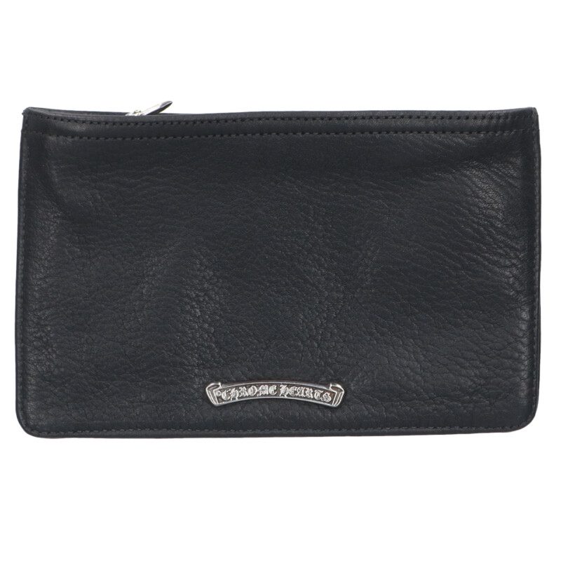 クロムハーツ Chrome Hearts   ZPR CHNG PURSE2 チェンジパース #2ダガージップコインケース(黒いこと×しろがね色)【914062】【FK04】【小物】【中古】bb411#rinkan*A