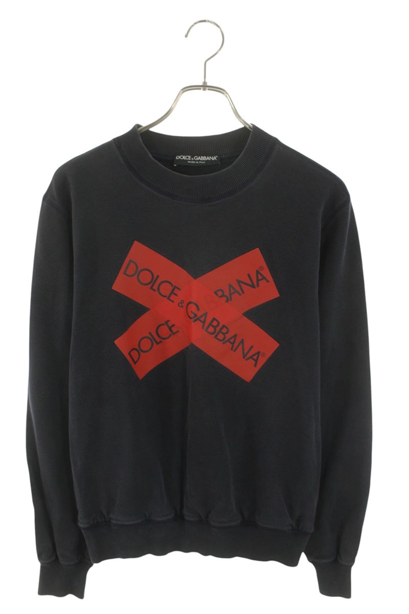 ドルチェアンドガッバーナ DOLCE \u0026 GABBANA 大きさ:44  G9KL6T テープロゴスウェット(米国海軍×赤いこと)【914062】【BS99】【メンズ】【中古】bb426#rinkan*C