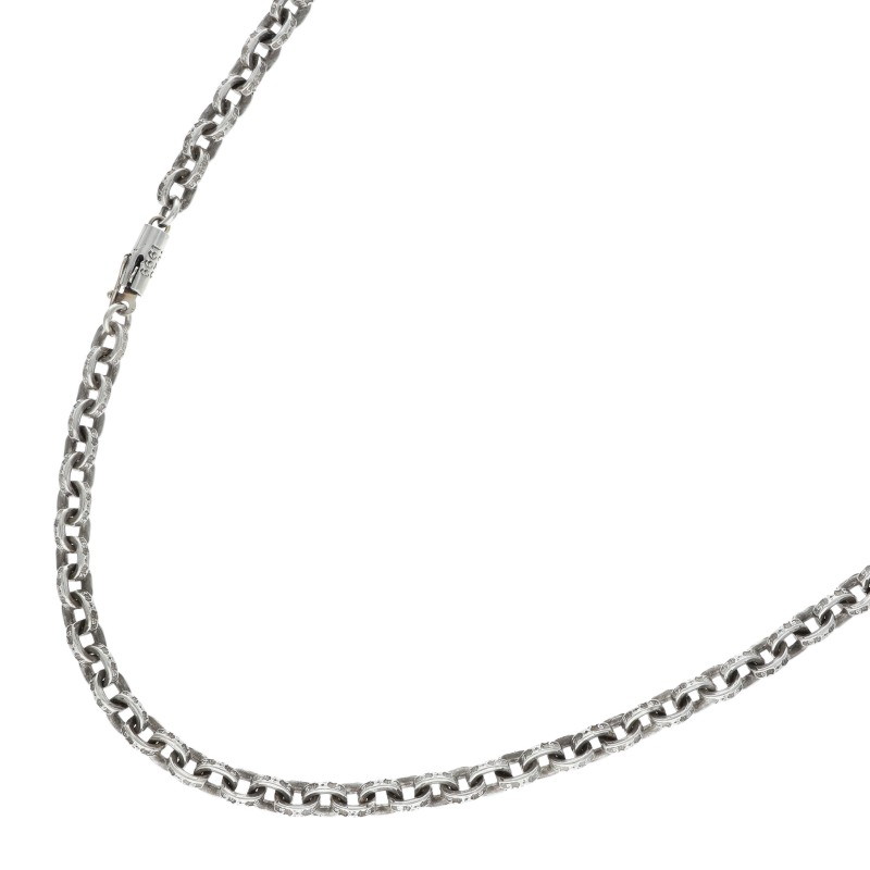 クロムハーツ Chrome Hearts 大きさ:24inch  PAPER CHAIN 24 調査報告チェーン店24inch しろがね色首飾り(しろがね色 45.27g)【124062】【GZ11】【小物】【中古】bb376#rinkan*B