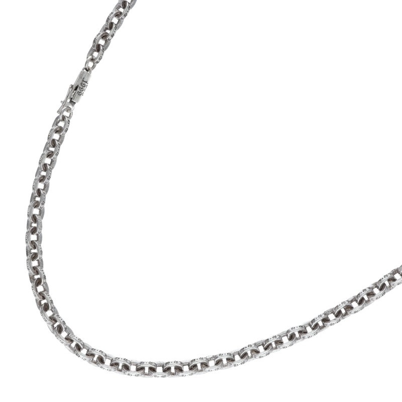クロムハーツ Chrome Hearts 大きさ:24inch  PAPER CHAIN 24 調査報告チェーン店24inch しろがね色首飾り(しろがね色 44.95g)【124062】【GZ11】【小物】【中古】bb376#rinkan*B