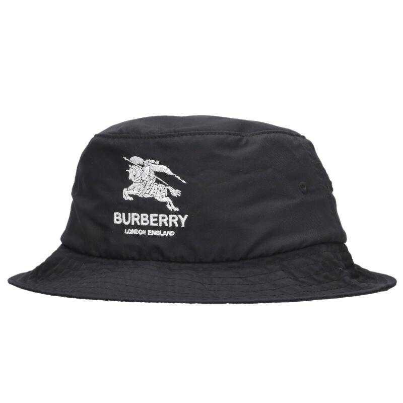 シュプリーム SUPREME ×バーバリー Burberry サイズ:S/M 22SS Crusher Hat クラッッシャーハット帽子(ブラック)【105062】【BS99】【小物】【中古】bb212#rinkan*B|RINKAN