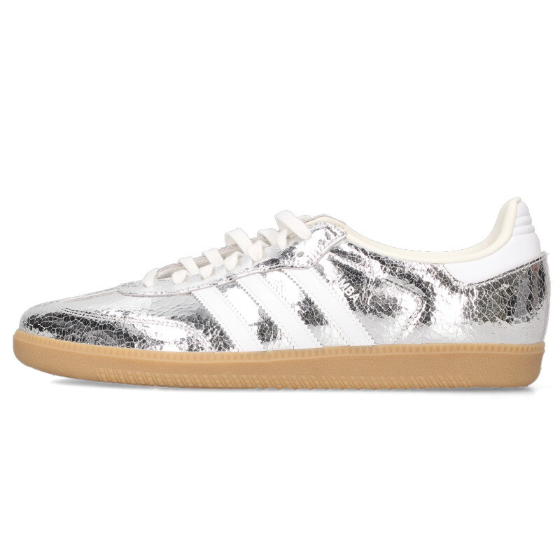 アディダス adidas 大きさ:30糎  Women\u0027s Samba OG JR0035 ウィメンズサンバオージーローカットスニーカー(しろがね色×白いこと)【124062】【BS99】【メンズ】【小物】【中古】bb456#rinkan*A