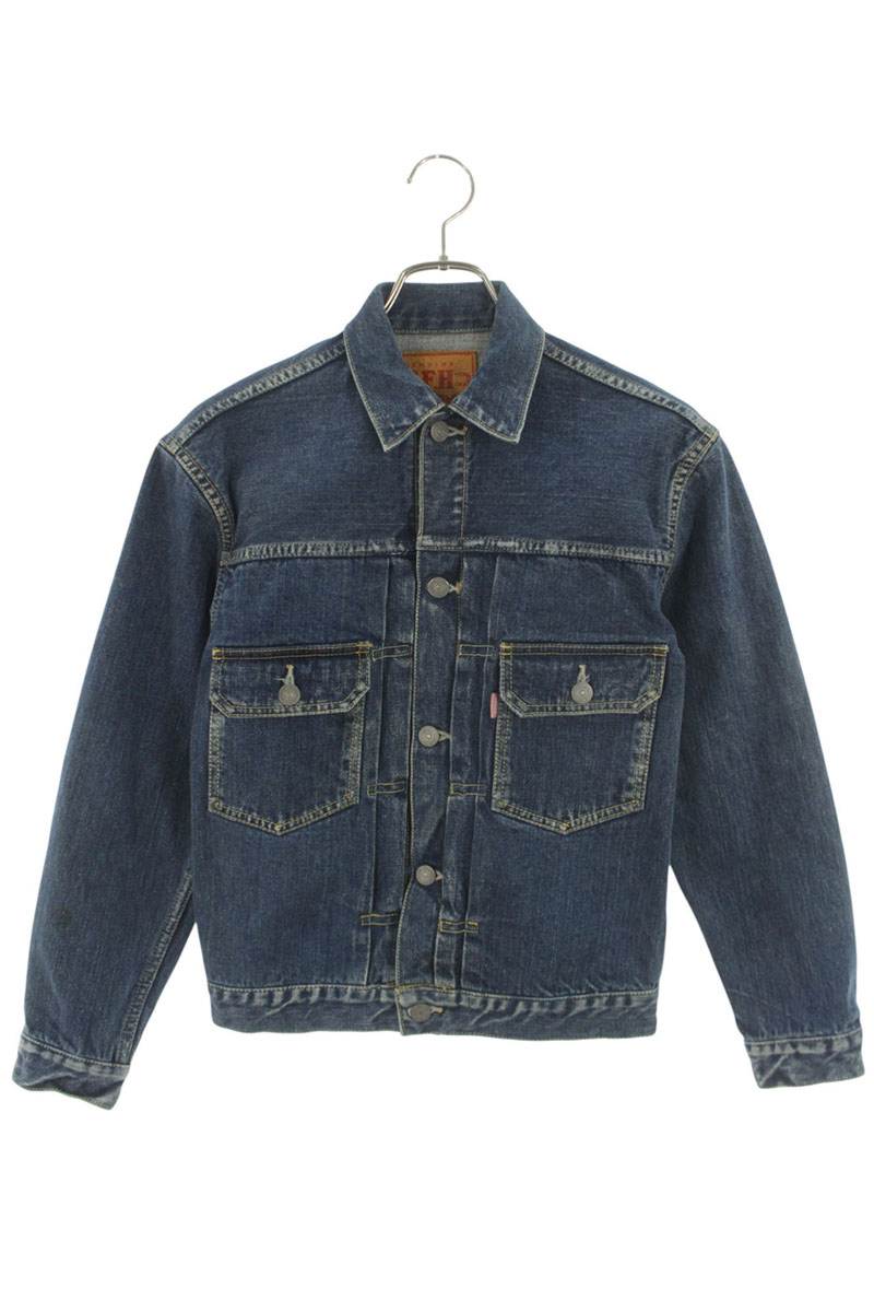 木目細か尖端 The Flat Head 大きさ:36  6002C セカンドタイプデニムジャケット(インディゴ)【105062】【BS99】【メンズ】【中古】bb410#rinkan*B