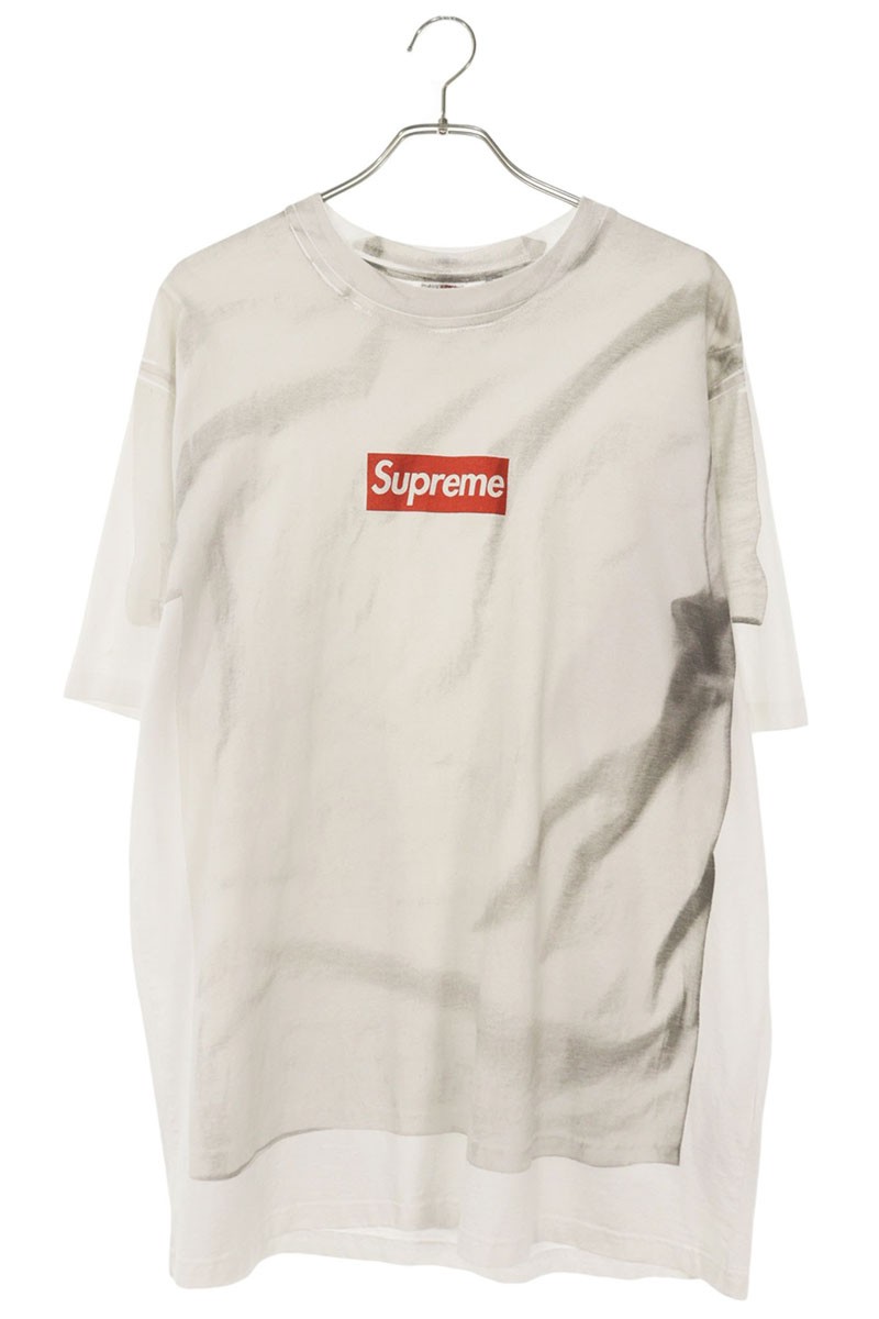 シュプリーム SUPREME ×エムエムシックス MM6 大きさ:XL  24SS  Box Logo Tee 書き換えるプリントボックスロゴプルオーバー(白いこと)【905062】【OM10】【メンズ】【中古】bb127#rinkan*C
