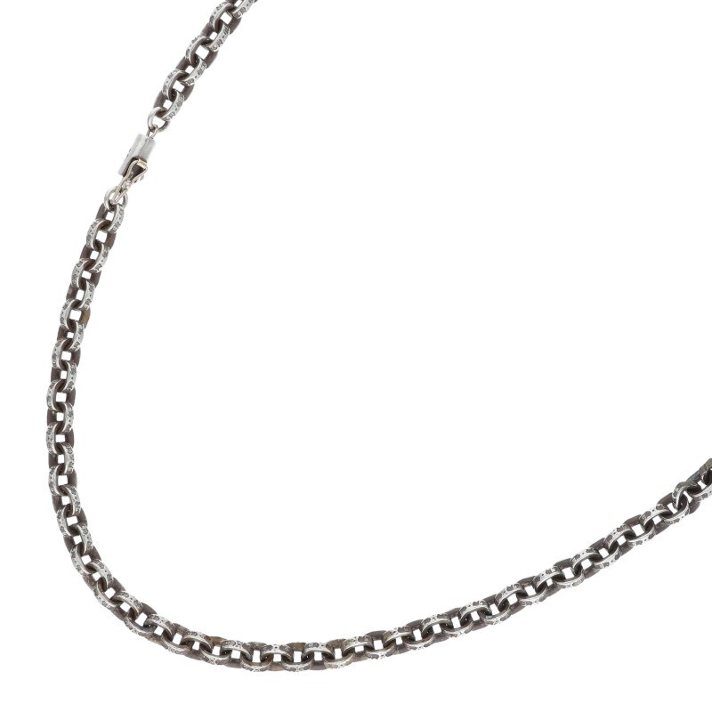 クロムハーツ Chrome Hearts 大きさ:24inch  PAPER CHAIN 24 調査報告チェーン店24inch しろがね色首飾り(しろがね色 45.97g)【424062】【SJ02】【小物】【中古】bb420#rinkan*B