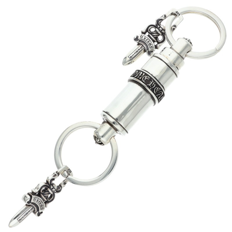 クロムハーツ Chrome Hearts　 KEYRING VALET シルバーキーチェーン(シルバー 84.63g)【224062】【SS07】【小物】【中古】bb377#rinkan*A ｜RINKAN