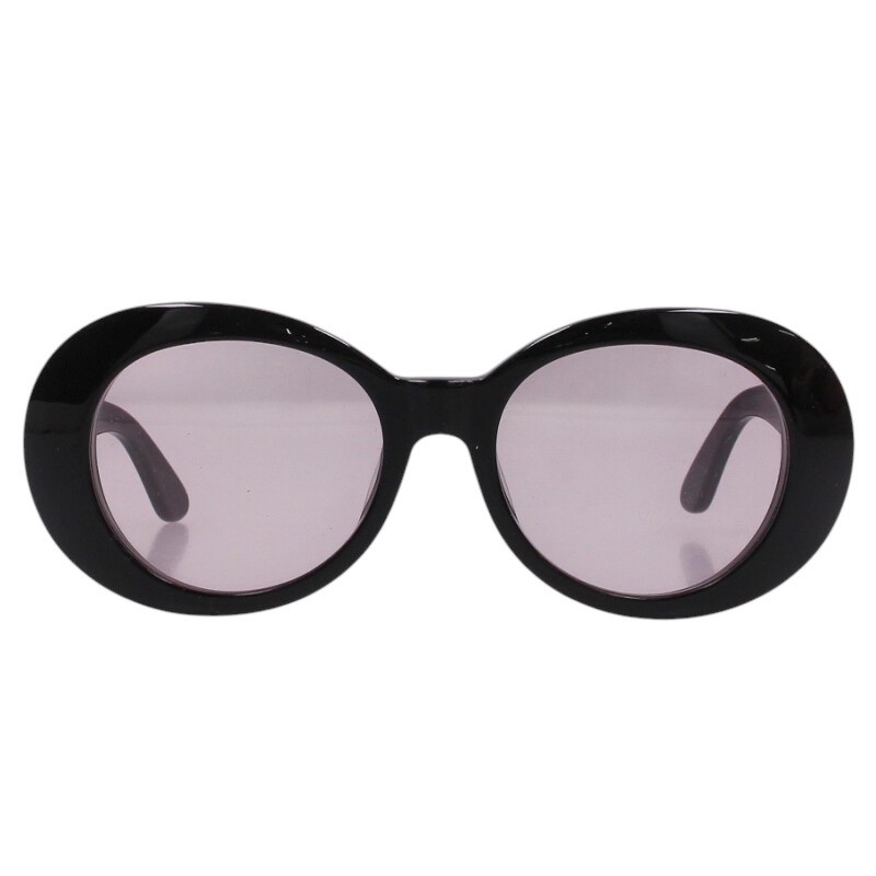 シャネル CHANEL   01947 94305 オーバルシェイプサングラス((一こま)黒いこと)【415062】【BS99】【小物】【中古】bb471#rinkan*B