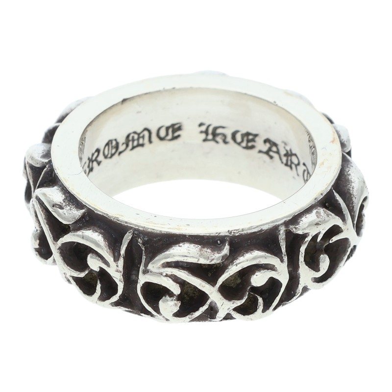 クロムハーツ Chrome Hearts 大きさ:7.5号  ETRNITY VINE BAND エタニティヴァインバンド しろがね色輪っか(しろがね色 11.12g)【424062】【SS07】【小物】【中古】bb411#rinkan*B
