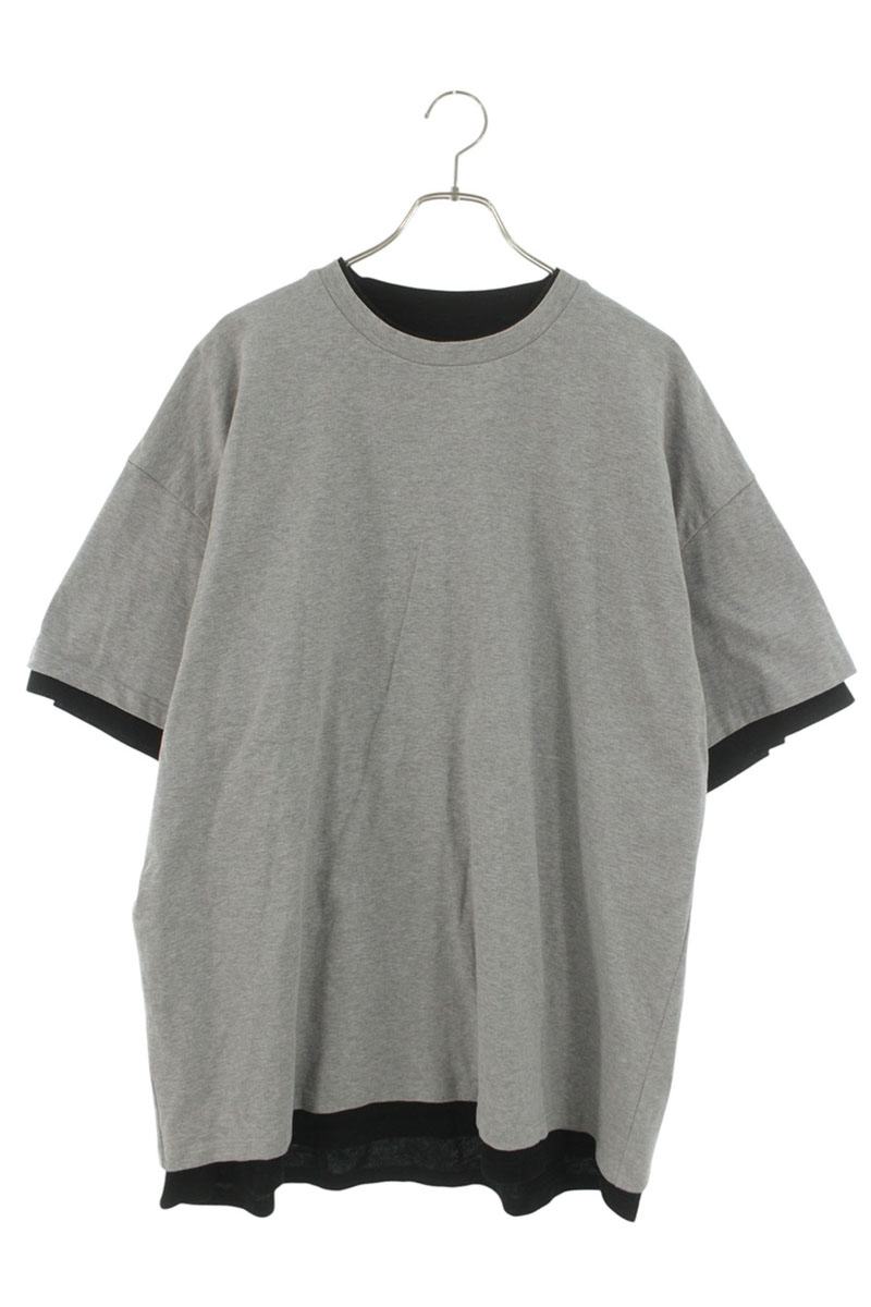 ジルサンダー JILSANDER 大きさ:52  J61GC0002 Uネックバックロゴプルオーバー(薄墨色)【524062】【OM10】【メンズ】【中古】bb132#rinkan*B