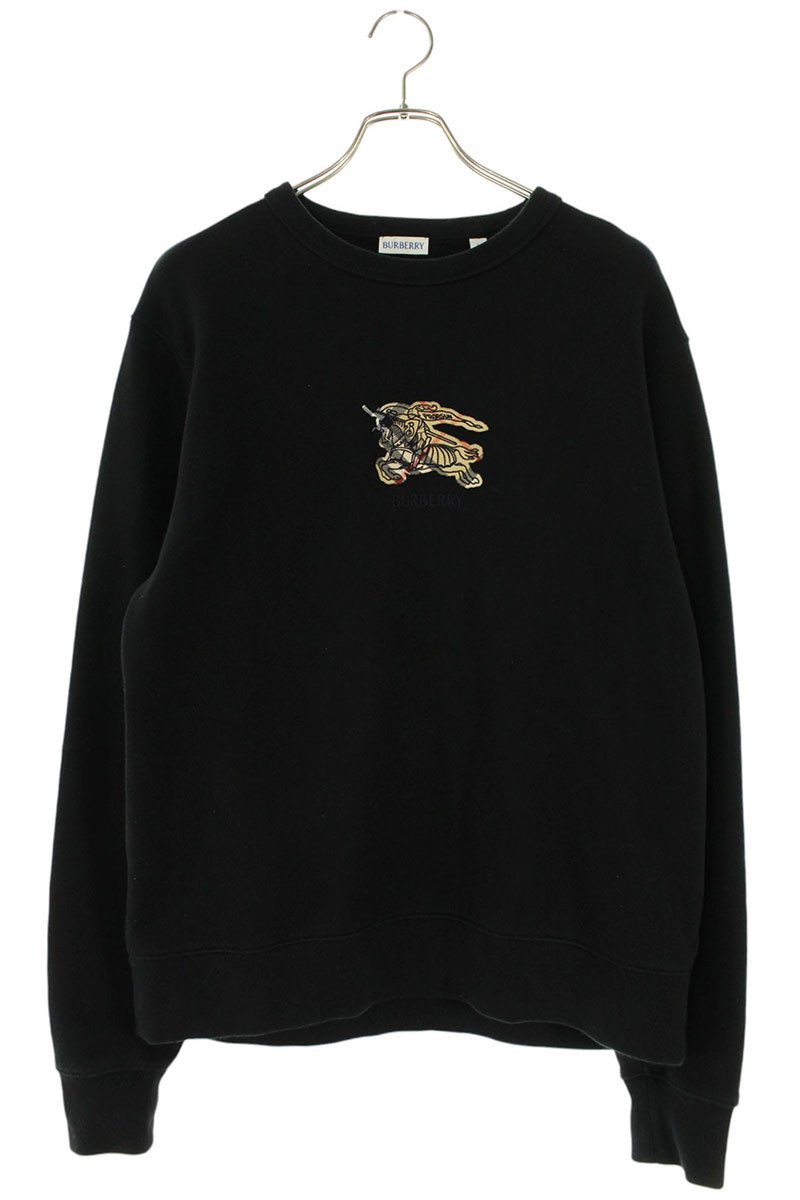 バーバリー Burberry 大きさ:L  8117102 EKDクルーネックスウェット(黒いこと)【524062】【OM10】【メンズ】【中古】bb459#rinkan*B