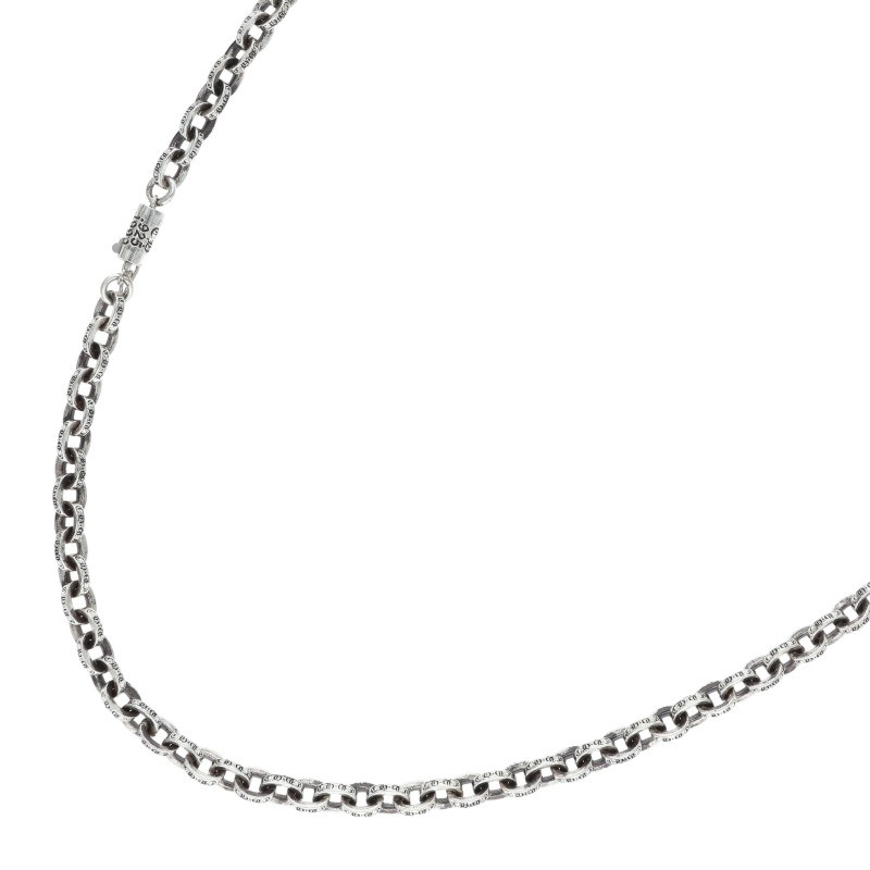 クロムハーツ Chrome Hearts 大きさ:30inch  PAPER CHAIN 30 調査報告チェーン店30inch しろがね色首飾り(しろがね色 47.25g)【524062】【SS07】【小物】【中古】bb428#rinkan*S