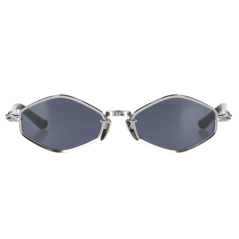 クロムハーツ Chrome Hearts 大いさ:53□19-141  NIP SLIP メタルフレームサングラス((枠組み)しろがね色×黒いこと)【424062】【SJ02】【小物】【中古】bb431#rinkan*B