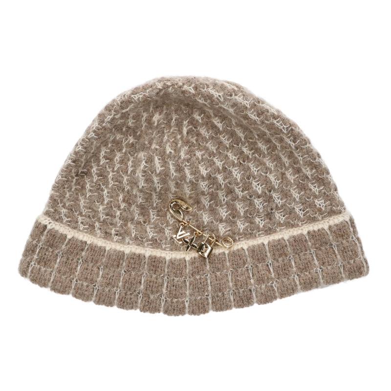 ルイヴィトン LOUISVUITTON　 モヘアニット帽(ベージュ)【106062】【BS99】【小物】【中古】bb457#rinkan*B｜RINKAN