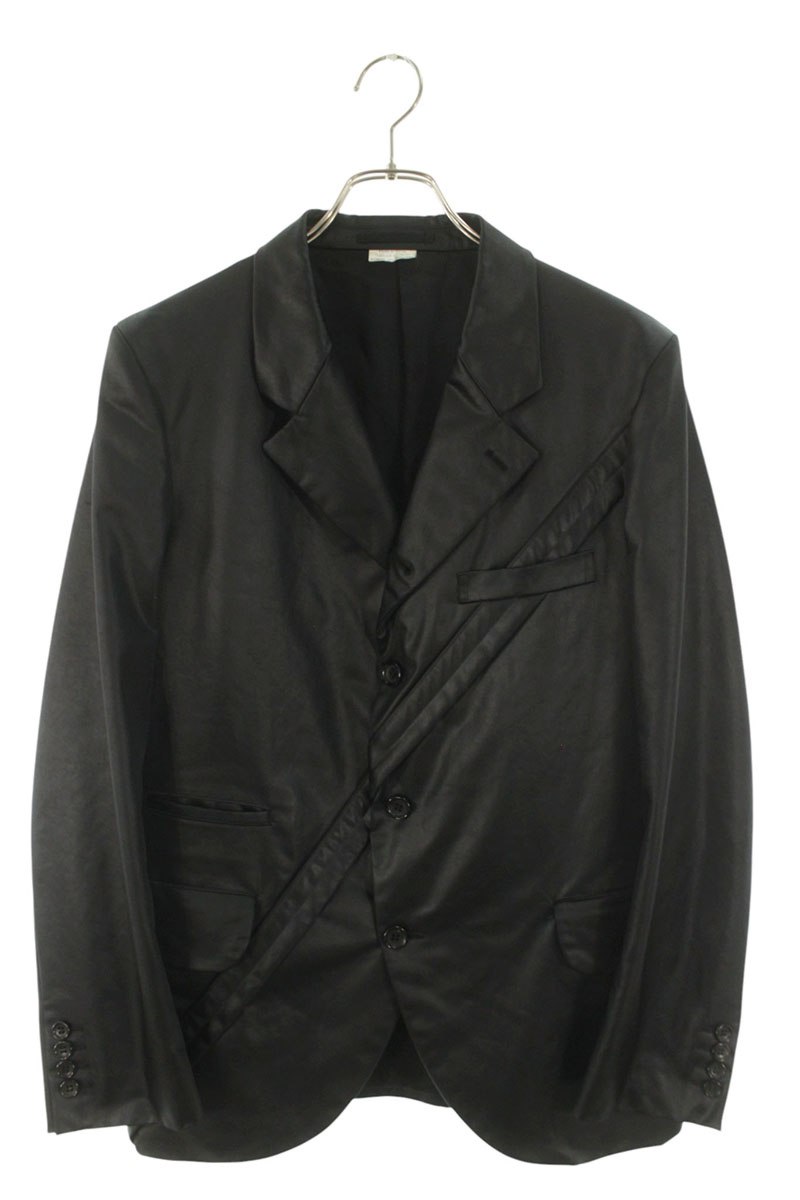 コムデギャルソンオムドゥ COMME des GARCONS HOMME DEUX サイズ:S DF-J028 AD2020ポリエステル3Bテーラードジャケット(ブラック)【624062】【BS99】【メンズ】【中古】bb187#rinkan*B|RINKAN