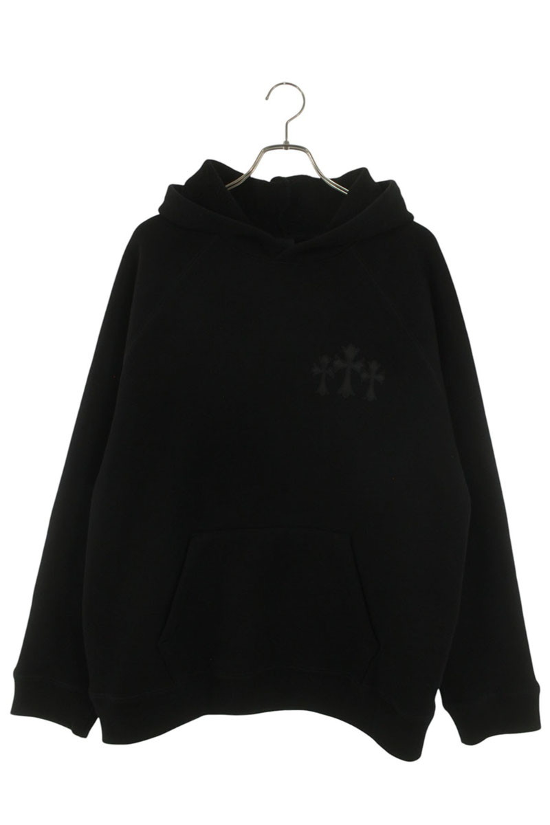 クロムハーツ Chrome Hearts 大いさ:XL  7-11 HOODIE CHロゴタイプ刺しゅうパーカー(黒いこと)【624062】【聞き届ける15】【メンズ】【中古】bb134#rinkan*S