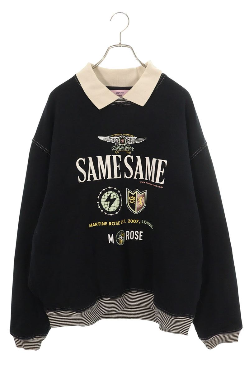 マーティンローズ MARTIN ROSE　サイズ:M Polo Neck Crew ポロネッククルースウェット(ブラック)【724062】【BS99】【メンズ】【中古】bb205#rinkan*B｜RINKAN