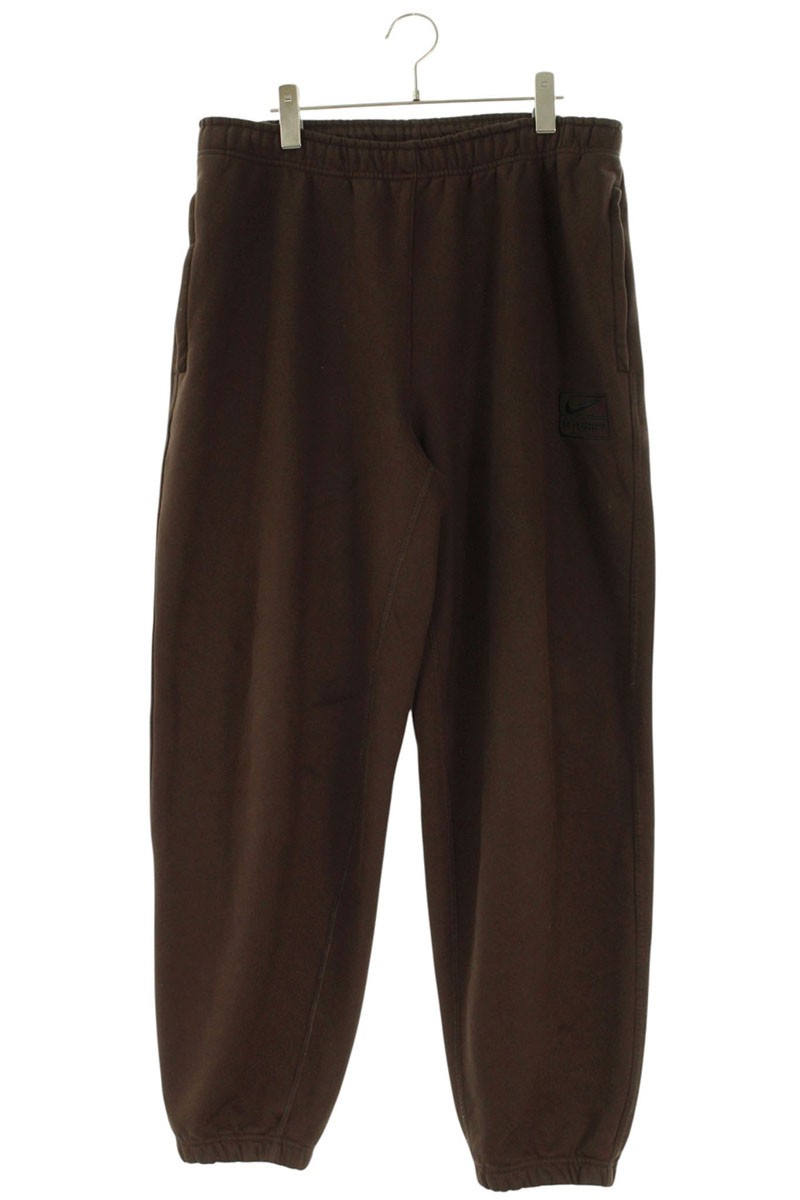 ナイキ NIKE ×ステューシー STUSSY 大きさ:M  Stone Washed Fleece Pant FN5235-261 ストーンウォッシュドスウェットロングパンツ(赤銅色)【624062】【BS99】【メンズ】【中古】bb205#rinkan*B