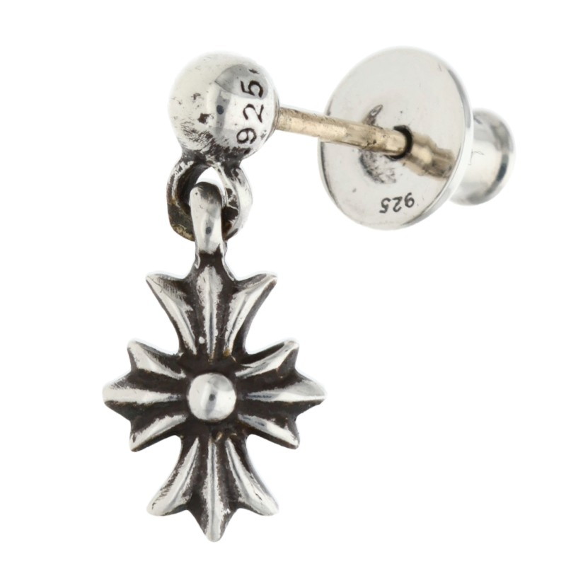 クロムハーツ Chrome Hearts TNY E CH PLS 1 タイニーECHプラスドロップ シルバーピアス(シルバー 1.26g)【624062】【SS07】【小物】【中古】bb134#rinkan*S |RINKAN