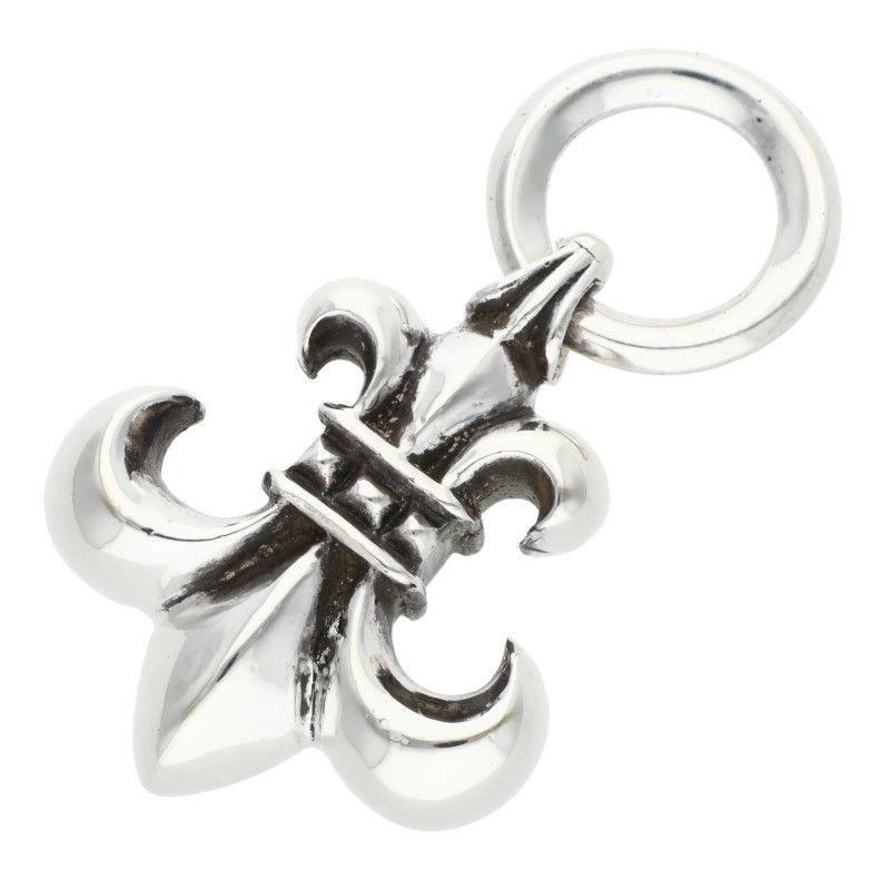クロムハーツ Chrome Hearts   BS FLUER BS太陽面爆発シャンデリヤ 年寄りのシャンデリヤ しろがね色頸飾りいの一番(しろがね色 24.52g)【605062】【os06】【小物】【中古】bb359#rinkan*B