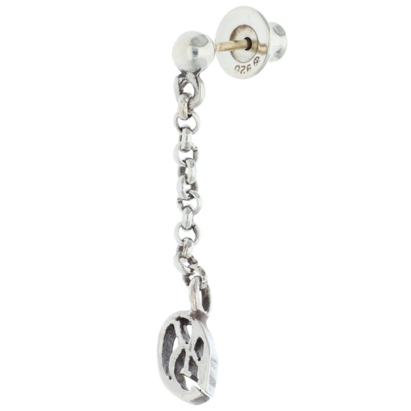 クロムハーツ Chrome Hearts   Kかしら文字落っこちる 氷室京介 しろがね色ピアス(しろがね色 1.15g)【824062】【SS07】【小物】【中古】bb411#rinkan*B
