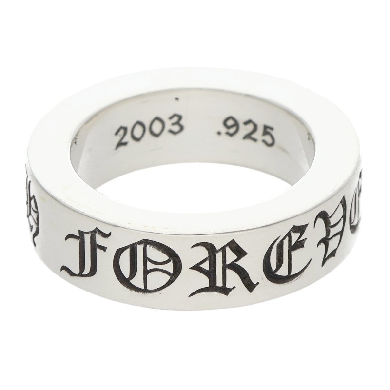 クロムハーツ Chrome Hearts 大きさ:6.5号  6粍 SPACER FOREVER 6粍スペーサーフォーエバー しろがね色輪っか(しろがね色 9.23g)【824062】【SS07】【小物】【中古】bb434#rinkan*B