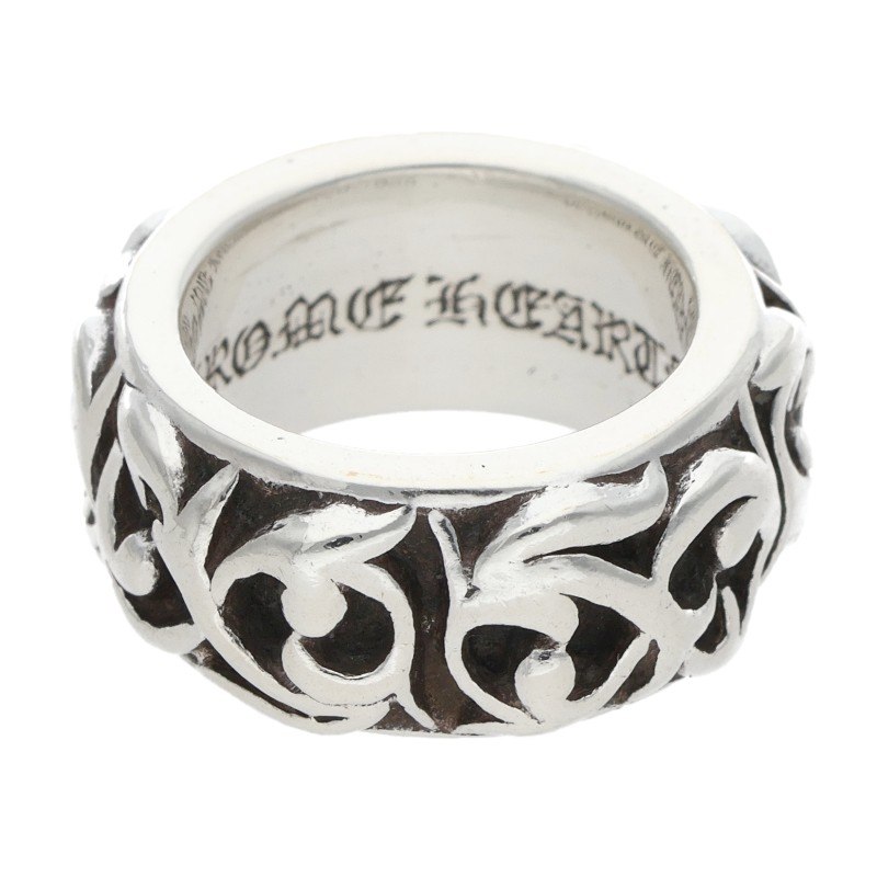 クロムハーツ Chrome Hearts 大きさ:4号  ETRNITY VINE BAND エタニティヴァインバンド しろがね色輪っか(しろがね色 13.07g)【824062】【SS07】【小物】【中古】bb377#rinkan*B
