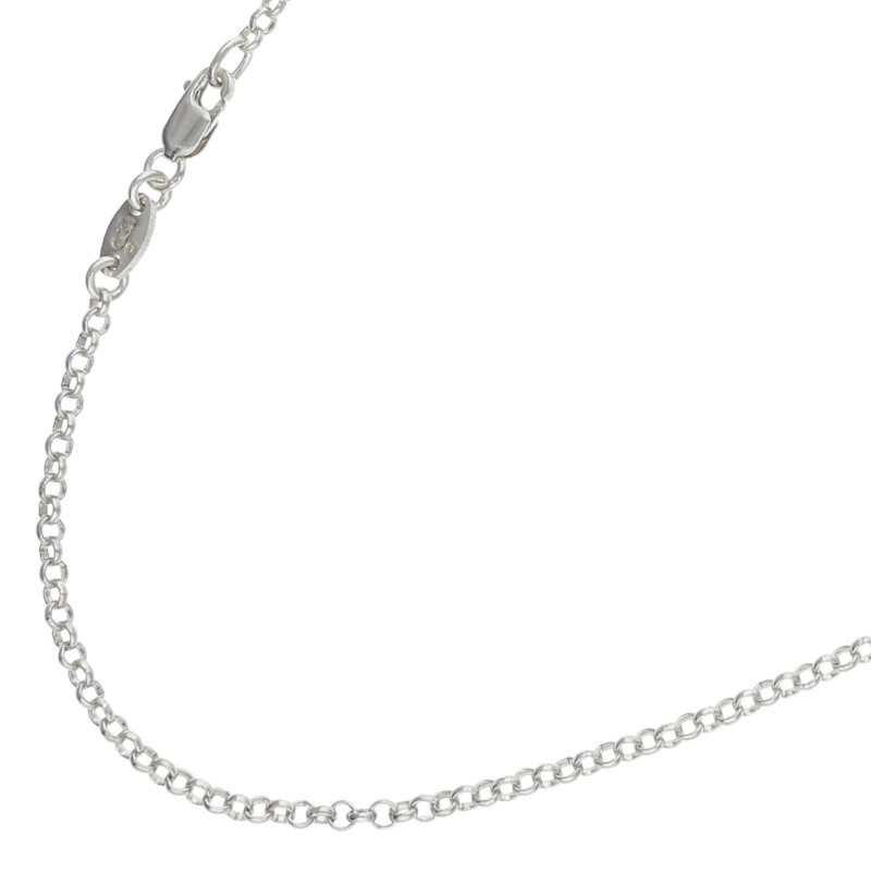 クロムハーツ Chrome Hearts 大きさ:18inch  NECKCHAIN R18 ロールチェーン18inch しろがね色首飾り(しろがね色 4.87g)【624062】【SJ02】【小物】【中古】bb455#rinkan*B