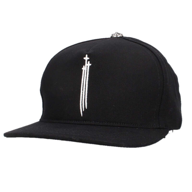 クロムハーツ Chrome Hearts TRUCKER CAP RS3刺繍デニム帽子(ブラック)【724062】【OS06】【小物】【中古】bb82#rinkan*S |RINKAN
