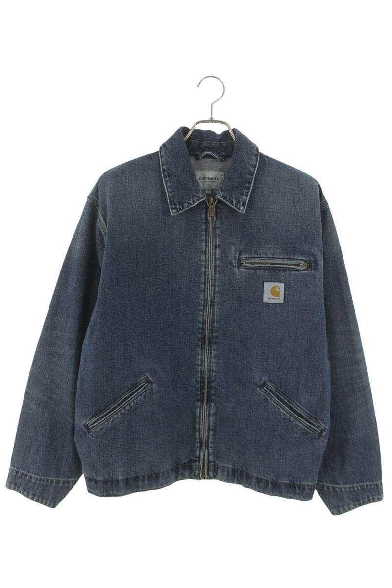 鉄道車両ハート形 Carhartt 大いさ:M  OG Detroit Jacket I034870 デトロイトジャケットブルゾン(青碧)【105062】【BS99】【メンズ】【中古】bb187#rinkan*A