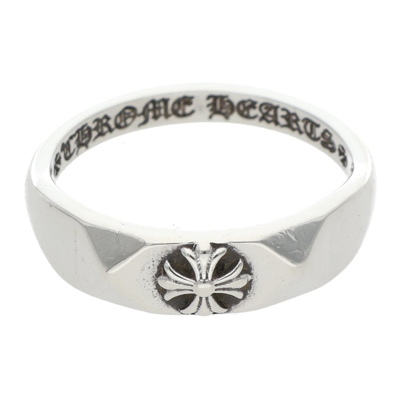 クロムハーツ Chrome Hearts 大きさ:4.5号  BUBBLGM PYRAMID PLS バブルガムピラミッドプラス しろがね色輪っか(しろがね色 1.67g)【505062】【NO05】【小物】【中古】bb390#rinkan*B