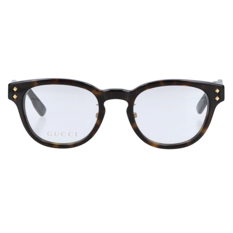 グッチ GUCCI　サイズ:48□21-145 GG1470OJ ボストンウェリントンフレーム眼鏡((フレーム)ブラウン調)【106062】【BS99】【小物】【中古】bb428#rinkan*B｜RINKAN