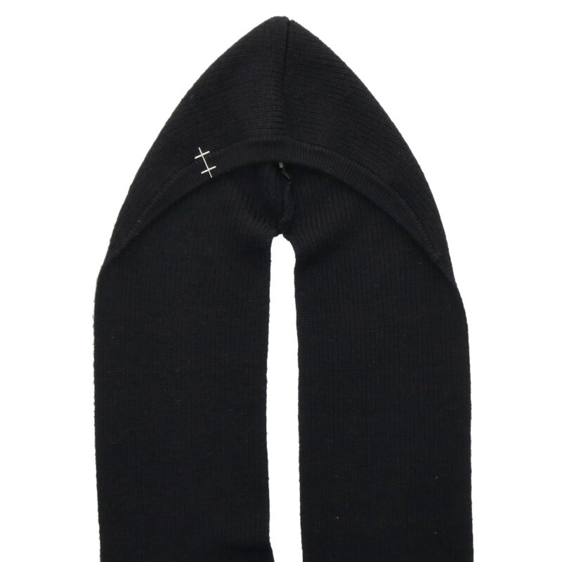 エリオットエミル HELIOT EMIL   PHOS SCARF ボンネット付き添い人えり巻き(黒いこと)【106062】【BS99】【小物】【中古】bb187#rinkan*B