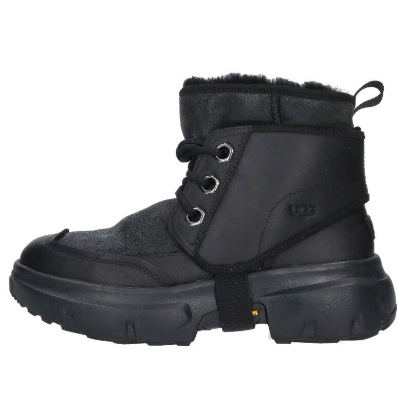 アグ UGG 大きさ:EU43  JLD Boot シープスキンビブラムソールブーツ(黒いこと)【905062】【BS99】【メンズ】【小物】【中古】bb187#rinkan*B