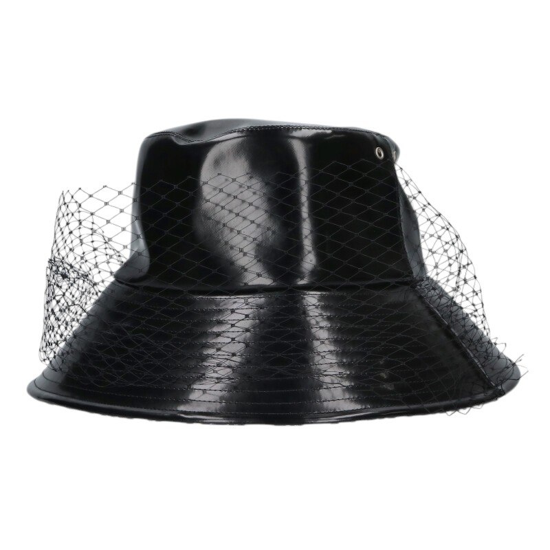 ディオール Christian Dior 大きさ:59  95TDD924G135 裏オブ漏れる柄チュールベール付かぶり笠(黒いこと)【106062】【BS99】【小物】【中古】bb18#rinkan*C