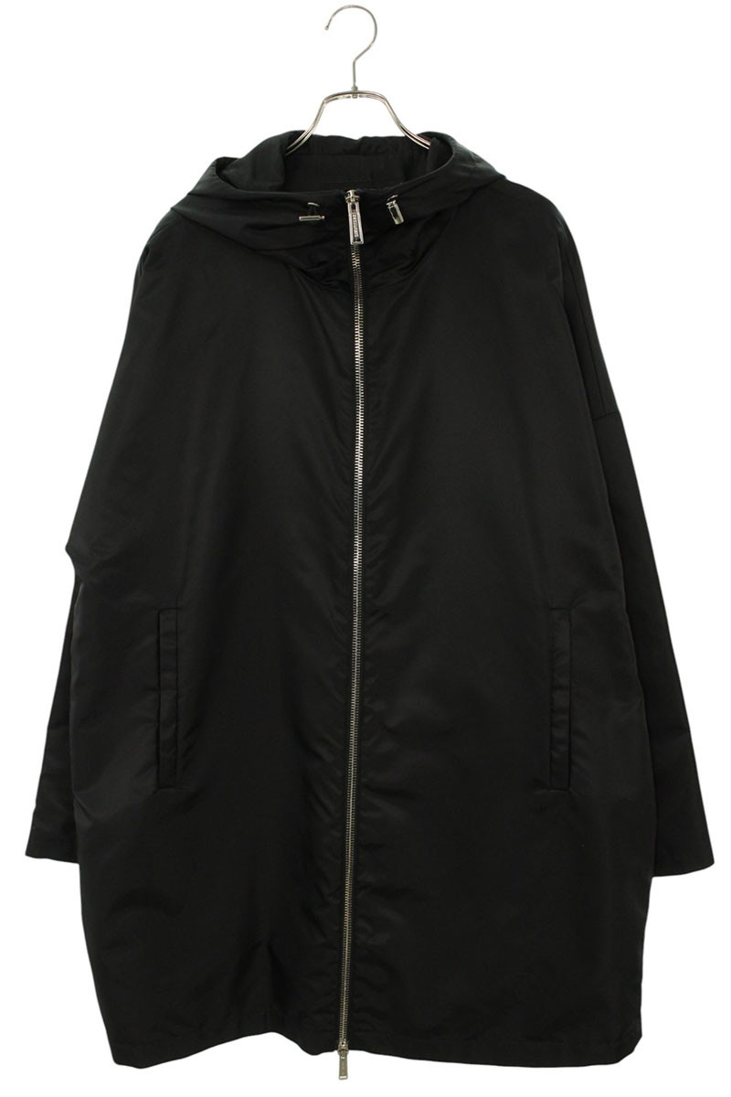 ディースクエアード DSQUARED2 大きさ:M  S74AM1117 バックロゴナイロンコート(黒いこと)【105062】【BS99】【メンズ】【中古】bb51#rinkan*B