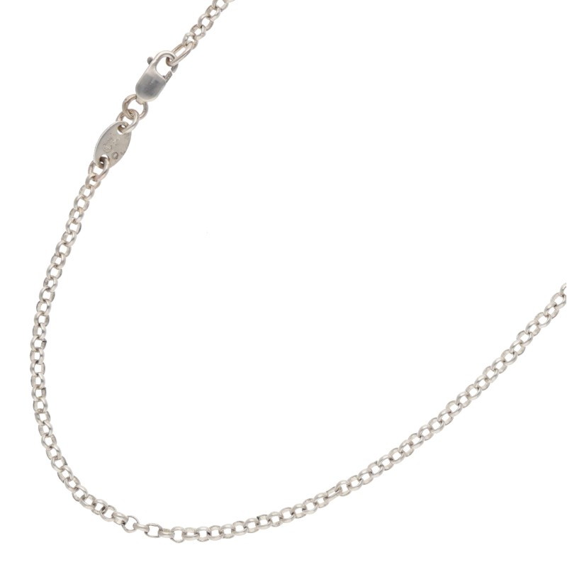クロムハーツ Chrome Hearts 大いさ:16inch  NECKCHAIN R16 ロールチェーン16inch しろがね色頸飾り(しろがね色 4.46g)【515062】【os06】【小物】【中古】bb453#rinkan*B