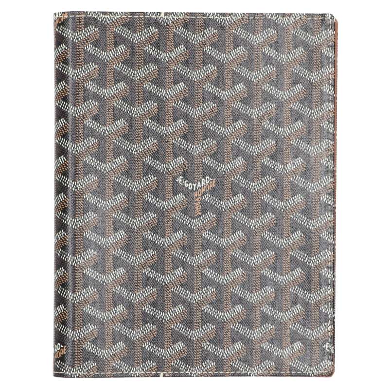 ゴヤール GOYARD   カスティリオーネカバー 杉綾模様柄読みもの取りまかなう(黒いこと調)【106062】【BS99】【小物】【中古】bb82#rinkan*A