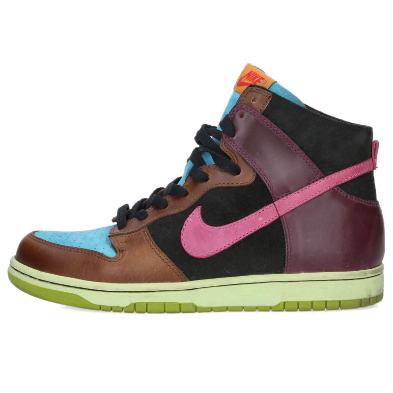 ナイキ NIKE ×アンディフィーテッド UNDEFEATED サイズ:26.5cm DUNK HI NL 312205-461 UNDEFEATED ダンクハイスニーカー(ブラック×ピンク)【905062】【BS99】【メンズ】【小物】【中古】bb297#rinkan*B|RINKAN