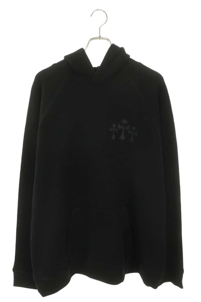 クロムハーツ Chrome Hearts 大きさ:XXL  7-11 Hoodie うしろ側CHロゴタイプ差し交わす刺しゅうティーシャツパーカー(黒いこと)【924062】【SS07】【メンズ】【中古】bb78#rinkan*B