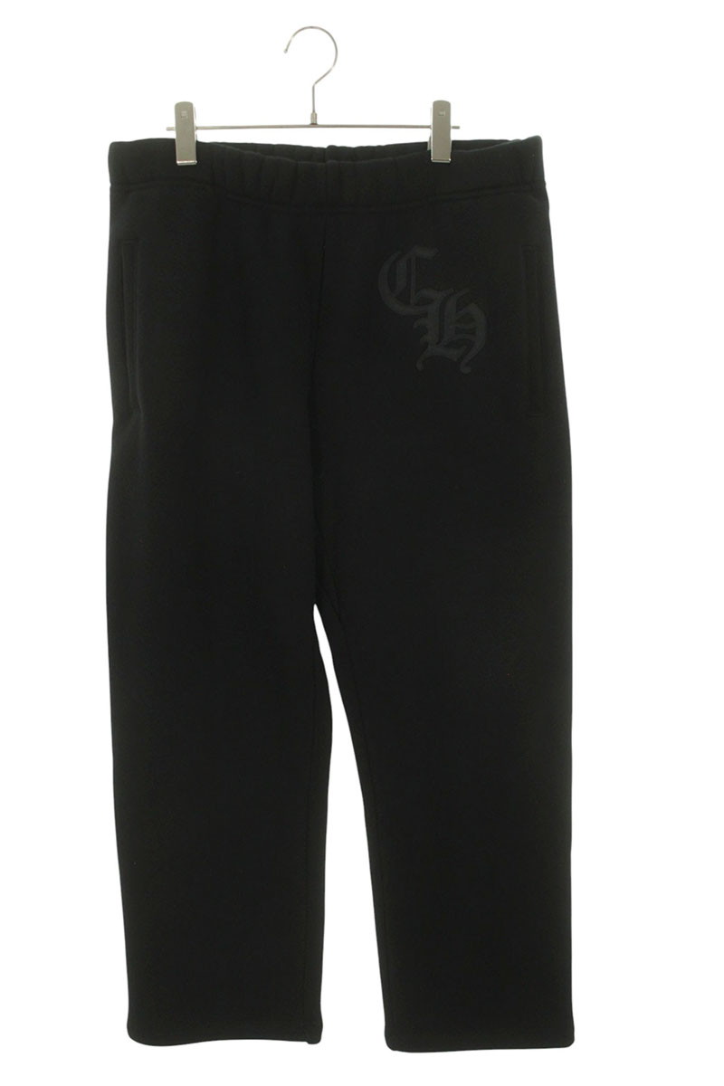 クロムハーツ Chrome Hearts 大きさ:L  7-11 SWEAT PANTS CH刺しゅうスウェットロングパンツ(黒いこと)【105062】【os06】【メンズ】【中古】bb78#rinkan*A