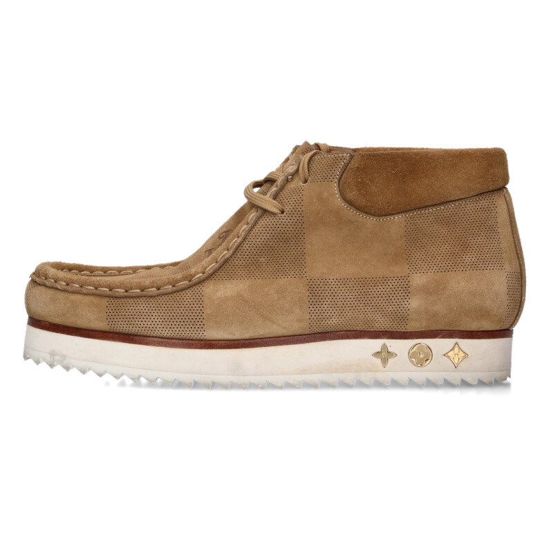 ルイヴィトン LOUISVUITTON 大きさ:9  BM0250 モッズ・ライン ワラビーアンクルブーツ(赤銅色)【305062】【BS99】【メンズ】【小物】【中古】bb428#rinkan*B