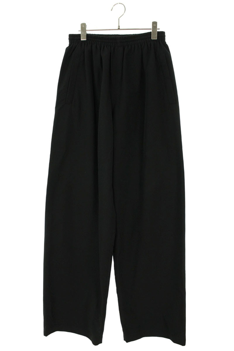 バレンシアガ BALENCIAGA　サイズ:XXS 23SS 746495 TM017 クニカルファイユミニマルトラッカーバギーロングパンツ(ブラック)【015062】【BS99】【メンズ】【中古】bb471#rinkan*B｜RINKAN