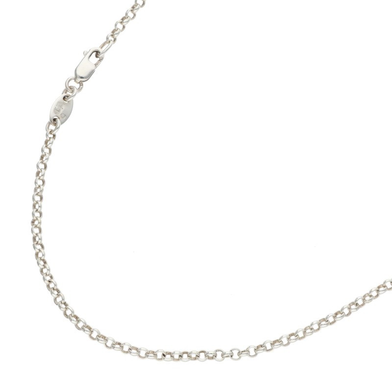 クロムハーツ Chrome Hearts 大きさ:18inch  NECKCHAIN R18 ロールチェーン18inch しろがね色首飾り(しろがね色 5g)【015062】【NO05】【小物】【中古】bb432#rinkan*B