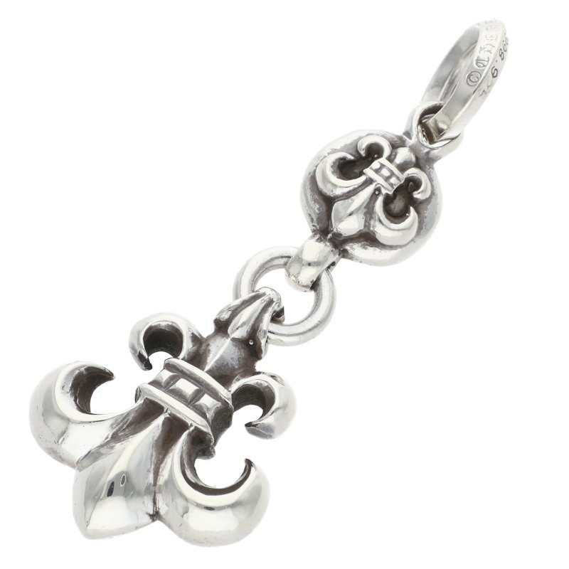 クロムハーツ Chrome Hearts   1BALL BS FLEUR 1どんぶり鉢BS太陽フレア惹きつける しろがね色首飾りいの一番(しろがね色 11.71g)【115062】【NO05】【小物】【中古】bb432#rinkan*B