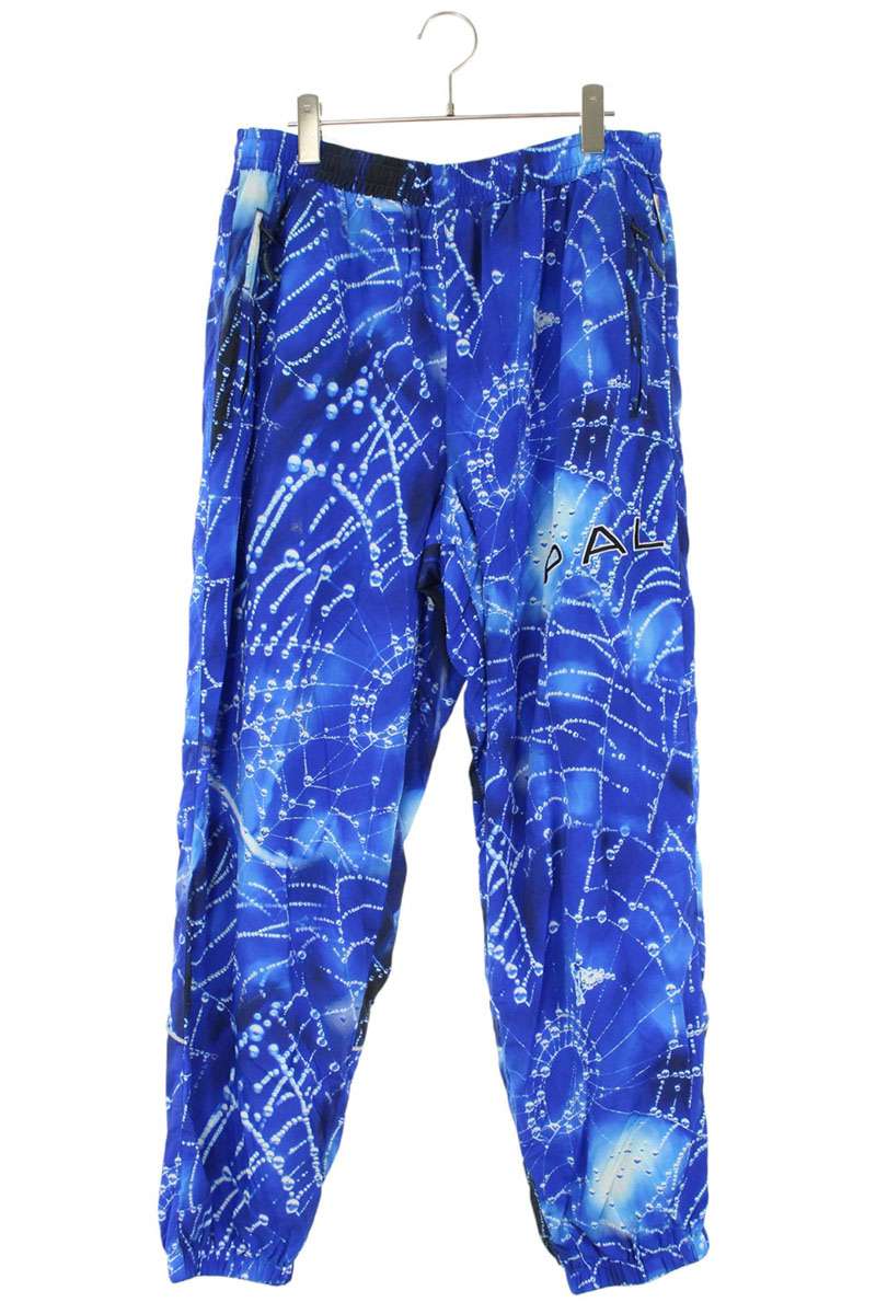 九重の天 Palace 大きさ:L 総柄ナイロンロングパンツ(青色)【405062】【BS99】【メンズ】【中古】bb297#rinkan*B