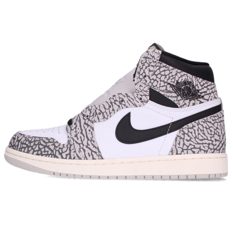 ナイキ NIKE 大きさ:27糎  AIR JORDAN 1 RETRO HIGH OG DZ5485-052 エアジョーダン1レトロハイオージーホワイトセメントスニーカー(薄墨色調)【115062】【BS99】【メンズ】【小物】【中古】bb187#rinkan*S