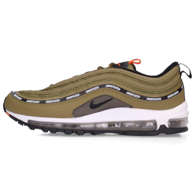 ナイキ NIKE ×アンディフィーテッド UNDEFEATED 大きさ:27珊  AIR MAX 97   UNDFTD DC4830-300 エア湖マックス97スニーカー(カーキ)【115062】【BS99】【メンズ】【小物】【中古】bb187#rinkan*A