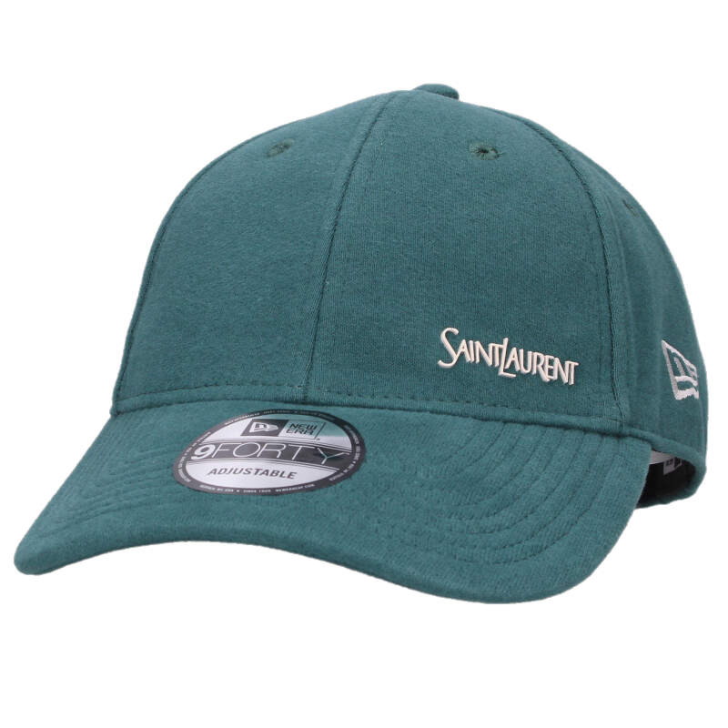 サンローランパリ SAINT LAURENT PARIS ×ニューエラ New Era 754824 ロゴキャップ(グリーン)【106062】【BS99】【小物】【中古】bb456#rinkan*B|RINKAN