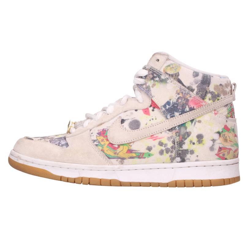 ナイキ NIKE ×シュプリーム SUPREME サイズ:27cm FD8779-100 ダンクラメルジーハイカットスニーカー(グレー調)【926062】【BS99】【メンズ】【小物】【中古】bb310#rinkan*B|RINKAN